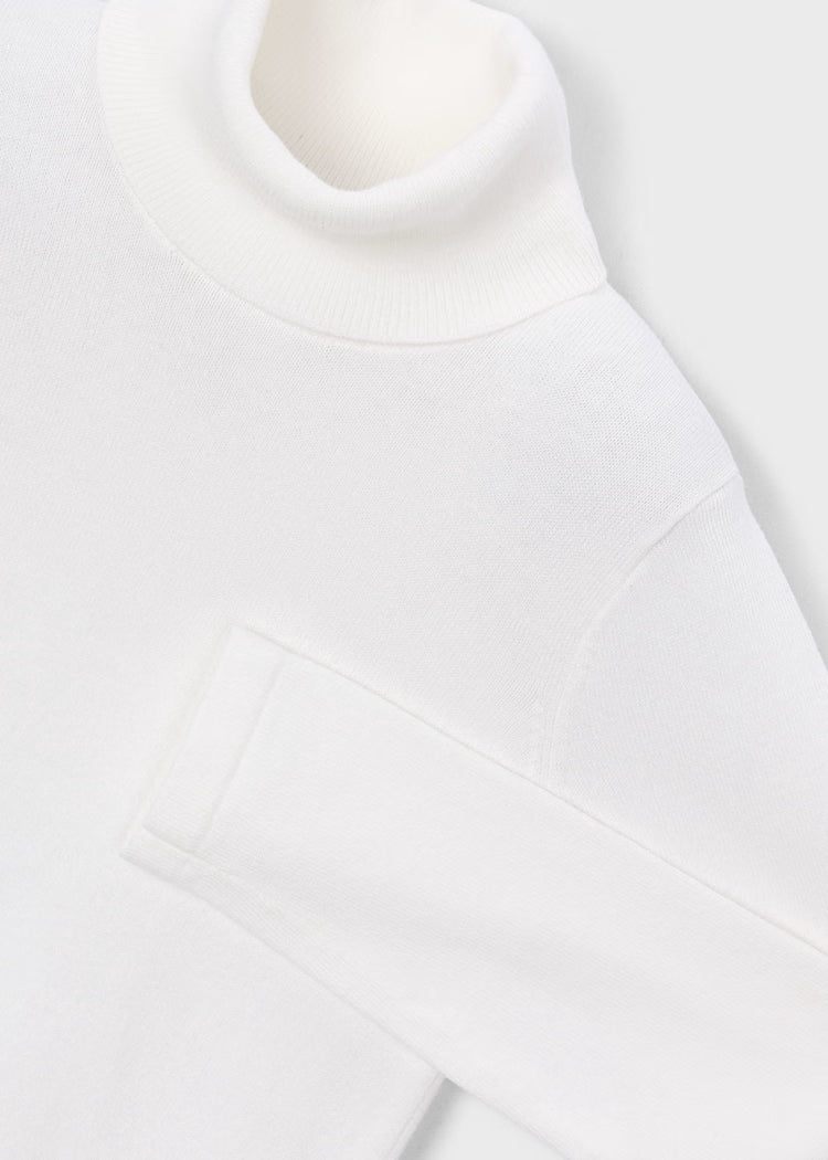 Mayoral Girls White Basic Turtleneck