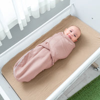 COMFY CUBS EASY SWADDLE WITH ZIPPER LIGHT BLUSH