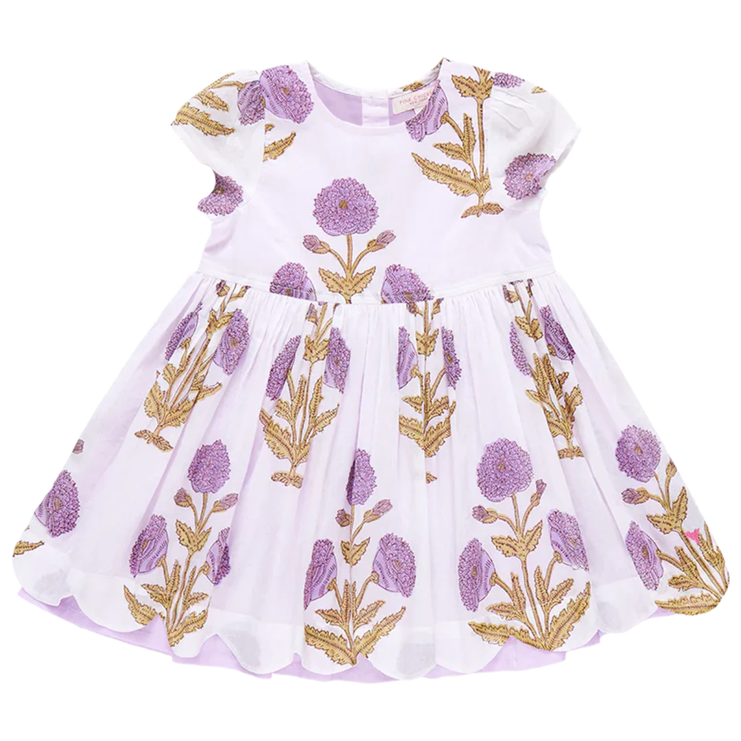 PINK CHICKEN MARISOL DRESS LAVENDER DANDELION