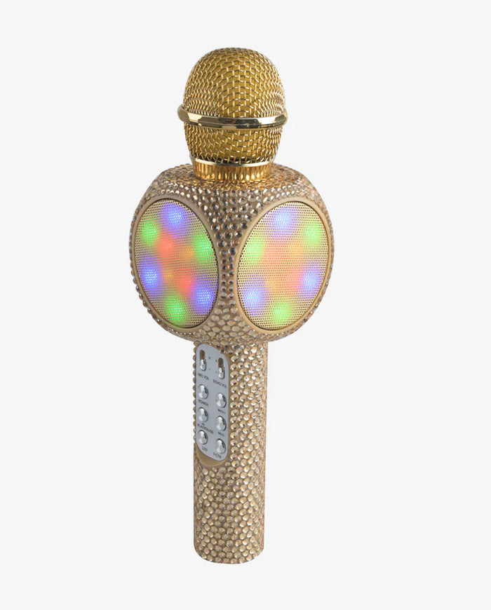 SING ALONG GOLD BLING KARAOKE BLUETOOTH MICROPHONE