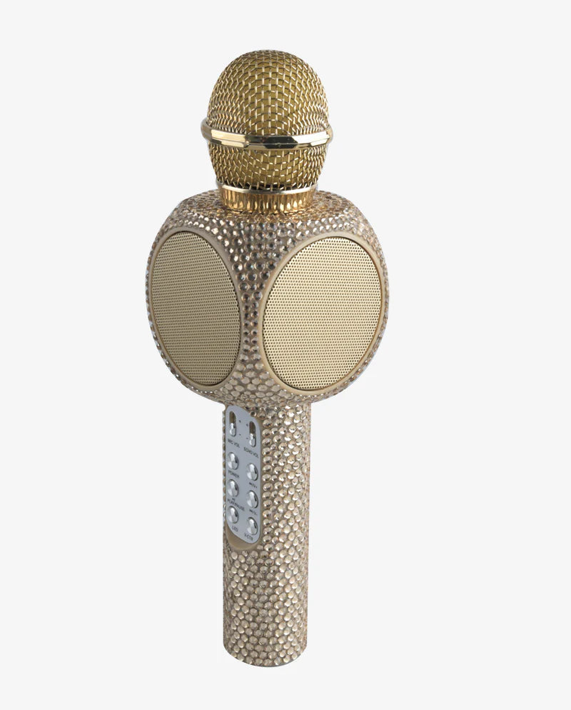 SING ALONG GOLD BLING KARAOKE BLUETOOTH MICROPHONE