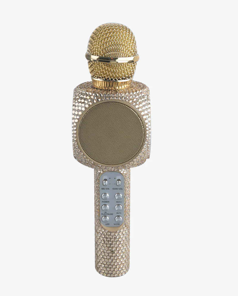 SING ALONG GOLD BLING KARAOKE BLUETOOTH MICROPHONE