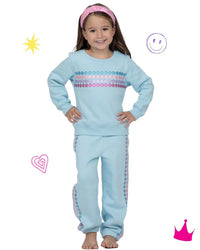 Fall Glitter Smiley Jogger Set