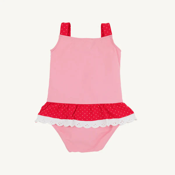 Grace Bay Bathing Suit Hamptons Hot Pink Richmond Red With Strawberry