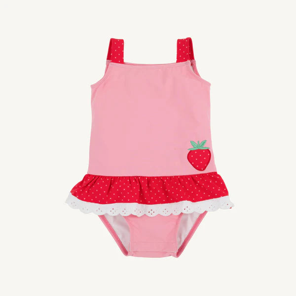 Grace Bay Bathing Suit Hamptons Hot Pink Richmond Red With Strawberry