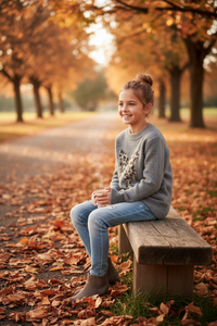 Gray Butterfly Sweater Lifestyle