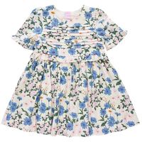 PINK CHICKEN RAQUEL DRESS MELON DAISY FLORAL