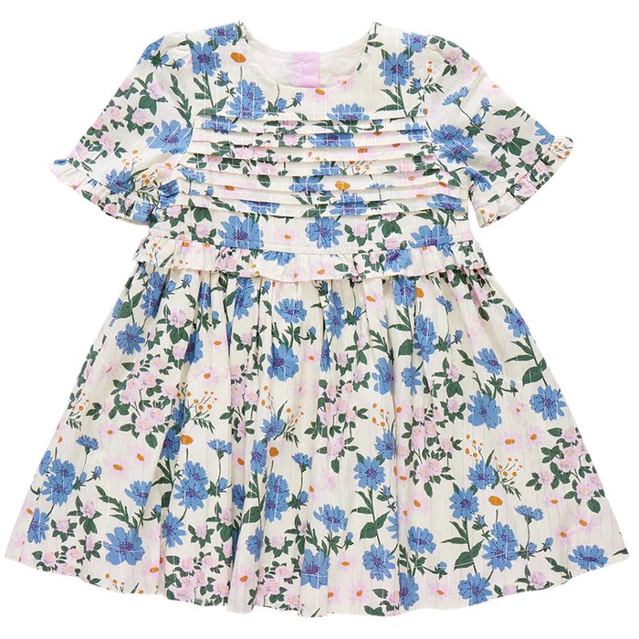 PINK CHICKEN RAQUEL DRESS MELON DAISY FLORAL