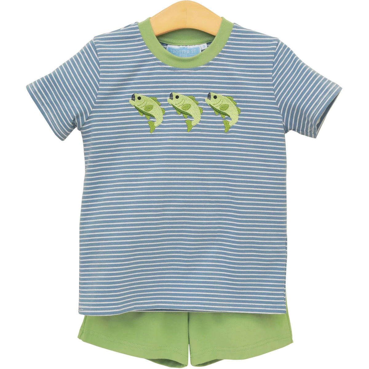 HOOKED ON FISHING SHORT SET