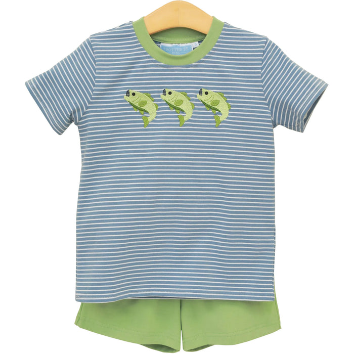 HOOKED ON FISHING SHORT SET