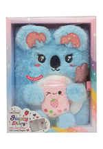 HOT FOCUS FUZZY DIARY WITH LOCK AND KEYS KOALA