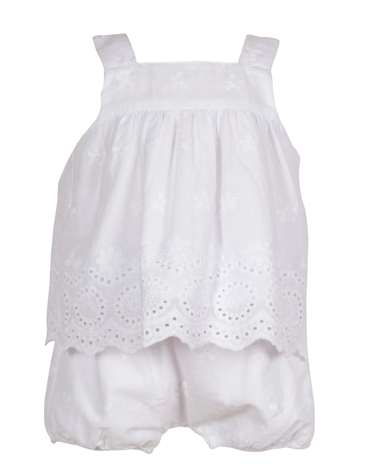 THE YELLOW LAMB EILEEN EYELET DIAPER COVER SET