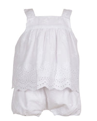 THE YELLOW LAMB EILEEN EYELET DIAPER COVER SET