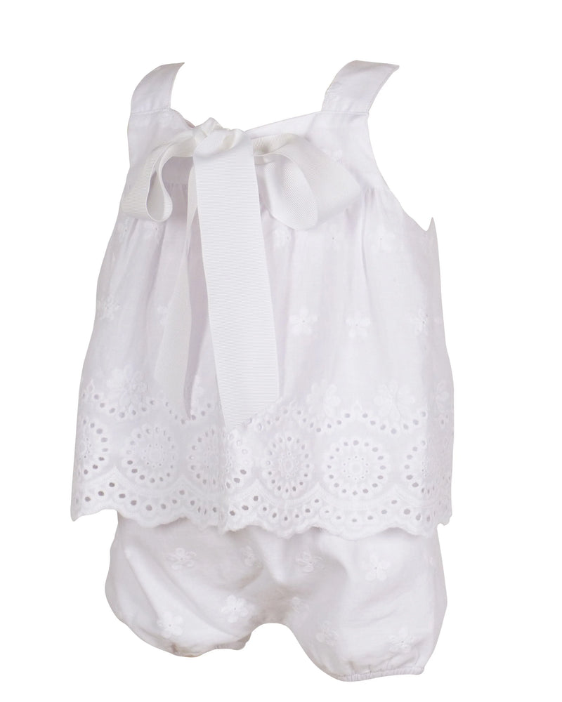 THE YELLOW LAMB EILEEN EYELET DIAPER COVER SET