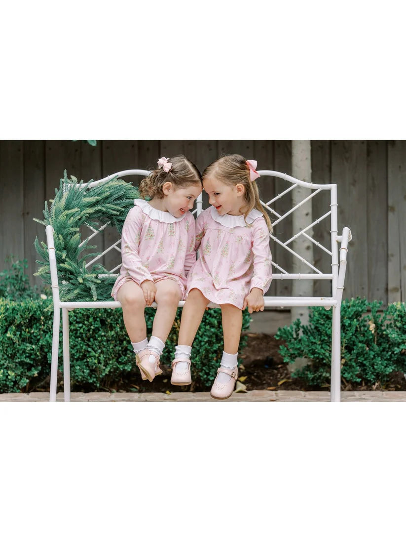 THE PROPER PEONY PINK TINSEL DRESS