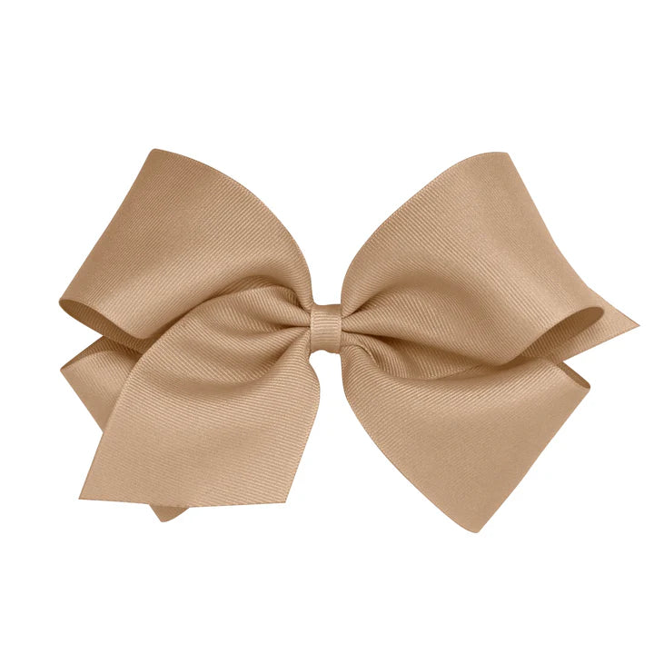 WEE ONES GROSGRAIN OATMEAL BOW OAT