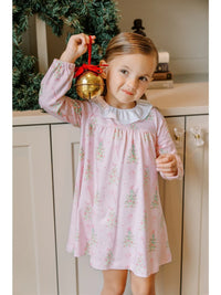 THE PROPER PEONY PINK TINSEL DRESS