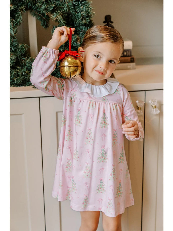 THE PROPER PEONY PINK TINSEL DRESS
