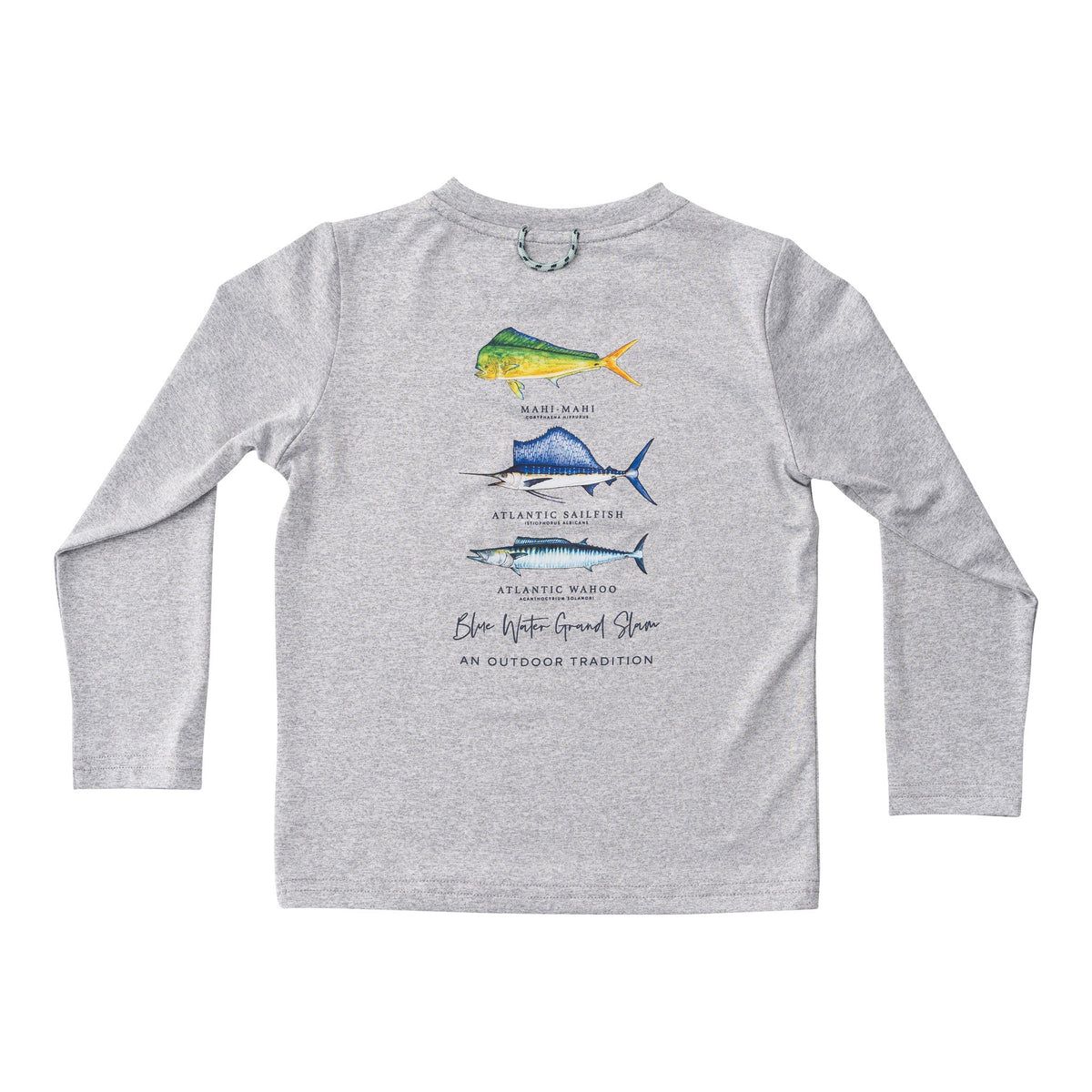 PRODOH PRO PERFORMANCE FISHING TEE HEATHER GREY