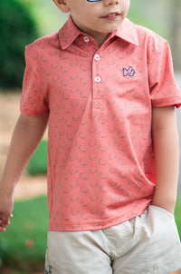 PRODOH BOYS PRO PERFORMANCE POLO CRABAPPLE ANTLER