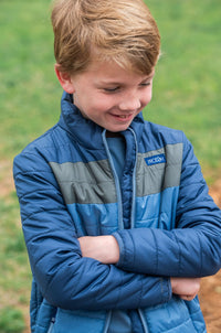 PRODOH BOYS PUFFER JACKET DARK DENIM COLORBLOCK