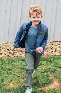 PRODOH BOYS PUFFER JACKET DARK DENIM COLORBLOCK