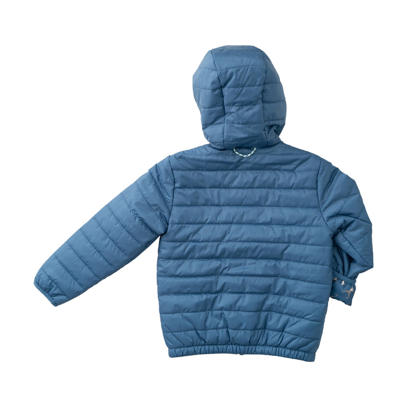 PRODOH BOYS HOODED PUFFER JACKET COPEN BLUE