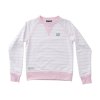 PRODOH GIRLS CREW CONTROL SWEATSHIRT PINK TULLE STRIPE