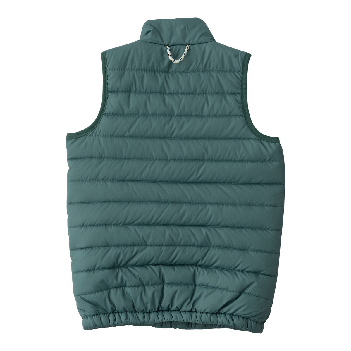 PRODOH KIDS'S PUFFER VEST IN POSY GREEN WITH SEA TURTLE PRINT LINER