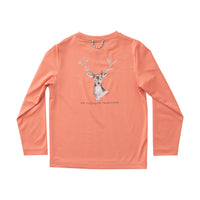 PRODOH BOYS PERFORMANCE LONG SLEEVE TSHIRT CRABAPPLE ANTLER