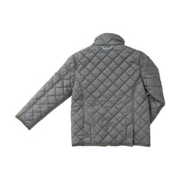 Quilted jacket on a white background