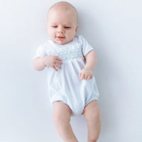 Jacob Smocked Bubble Light Blue