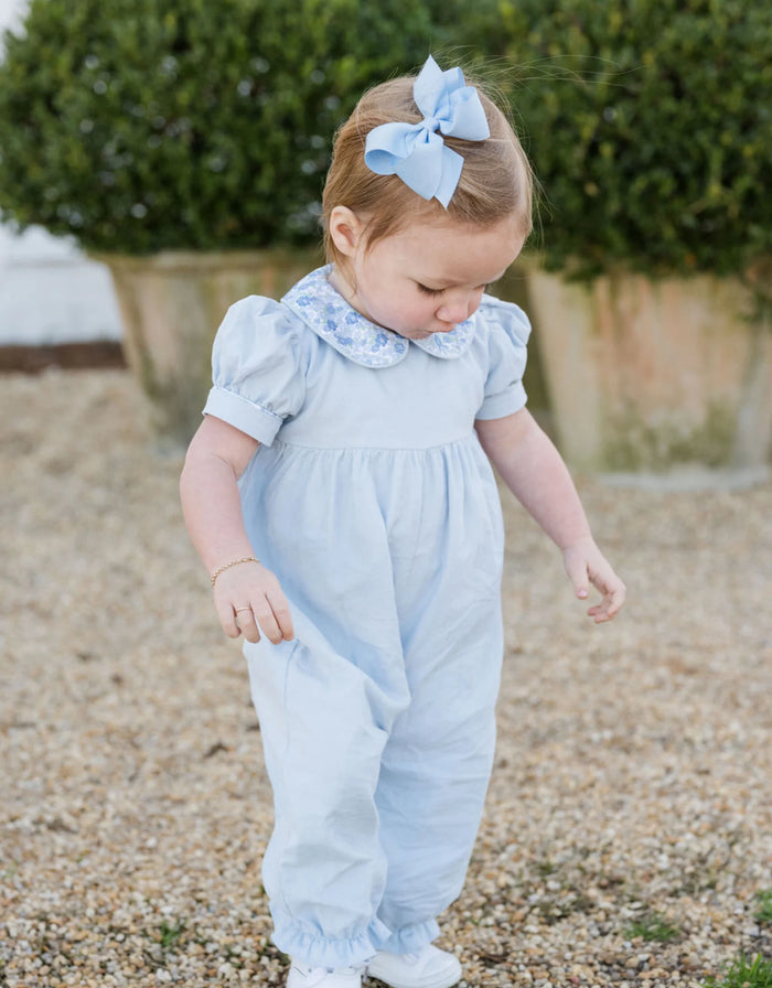 JAMES AND LOTTIE PAYTON LONG BUBBLE AVA BLUE FLORAL