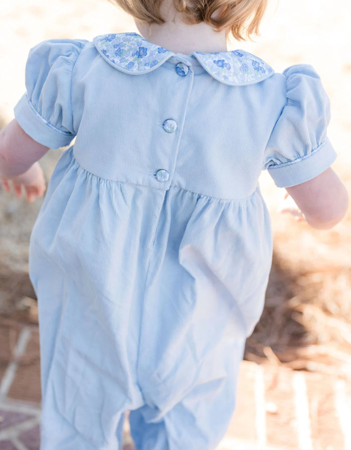 JAMES AND LOTTIE PAYTON LONG BUBBLE AVA BLUE FLORAL