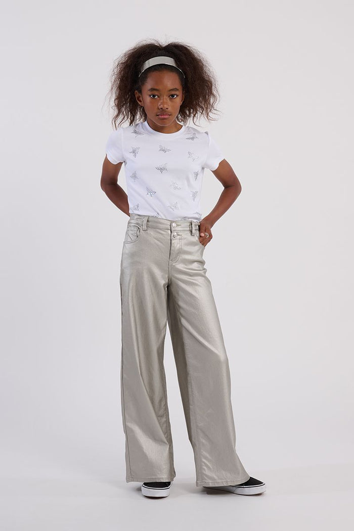 MOLLY BRACKEN GIRLS  SILVER PANTS