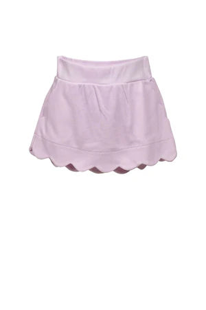 THE PROPER PEONY PIMA PINK SCALLOP SKORT