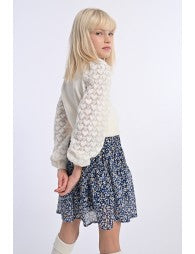 MOLLY BRACKEN KNIT SWEATER FANCY SLEEVES