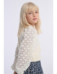 MOLLY BRACKEN KNIT SWEATER FANCY SLEEVES