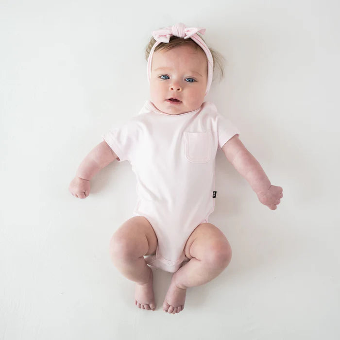 KYTE BABY CREW NECK TEE BODYSUIT IN SAKURA