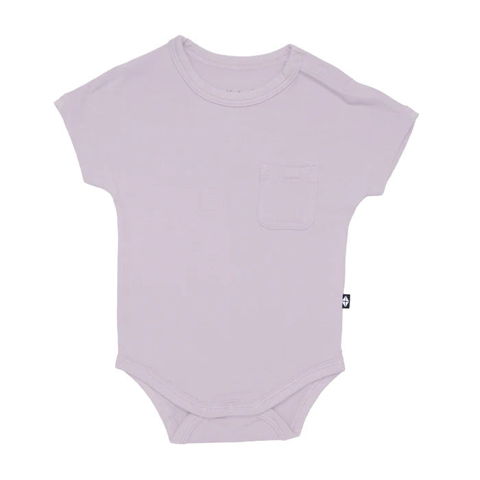 KYTE BABY CREW NECK TEE BODYSUIT IN WISTERIA