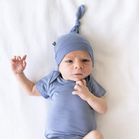 KYTE BABY KNOTTED CAP IN SLATE