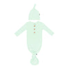 KYTE BABY KNOTTED GOWN WITH HAT SET IN MINT