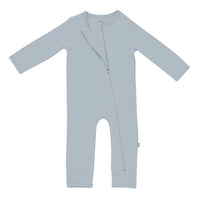 KYTE BABY ZIPPERED ROMPER IN FOG