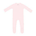 KYTE BABY RIBBED ZIPPERED FOOTIE IN SAKURA