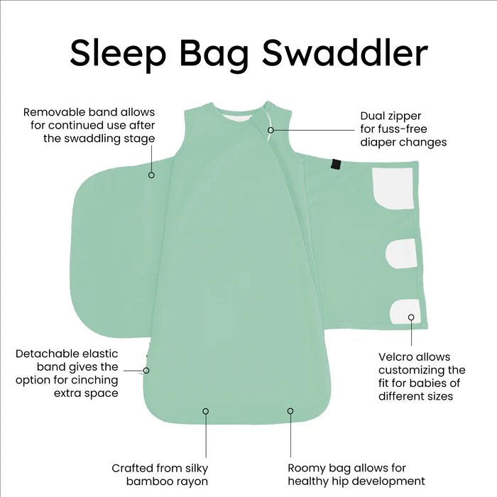 KYTE BABY SLEEP BAG SWADDLER IN WASABI