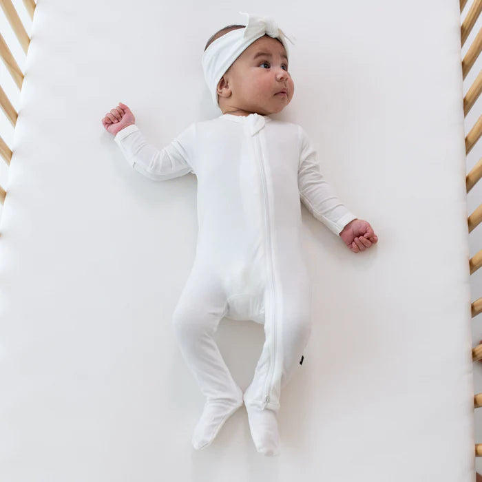 KYTE BABY ZIPPERED FOOTIE CLOUD