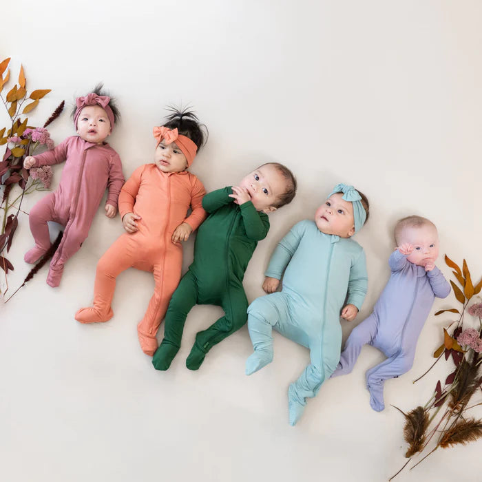 KYTE BABY ZIPPERED FOOTIE FOREST
