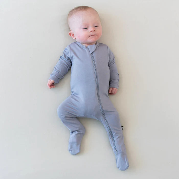 KYTE BABY ZIPPERED FOOTIE HAZE