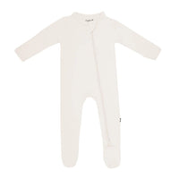 KYTE BABY ZIPPERED FOOTIE OAT