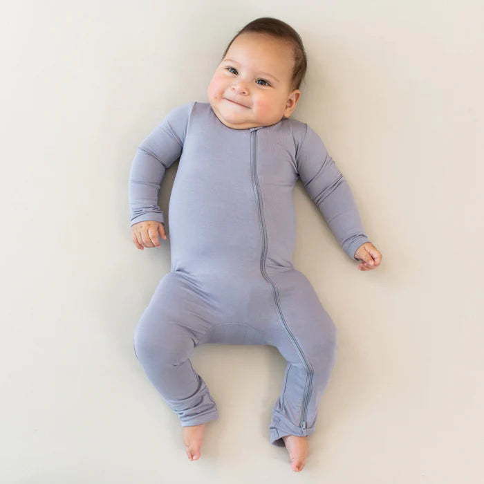 KYTE BABY ZIPPERED ROMPER HAZE